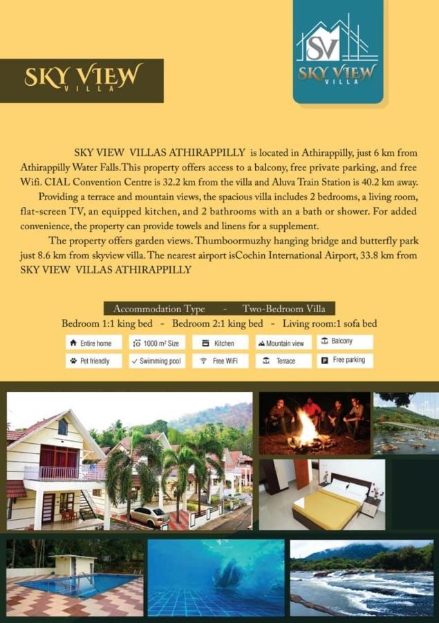 Skyview Villa Athirappilly Exterior foto
